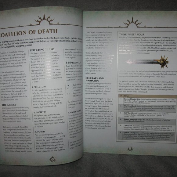 Warhammer Softcover Book 40,000 40K Age of Sigmar General's Handbook 2017 2409A6 - Picture 6 of 10